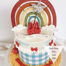 Load image into Gallery viewer, The Rainbow Cake Topper - Digital File