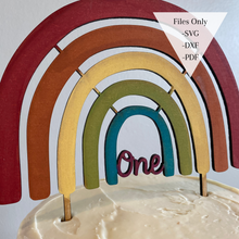 Load image into Gallery viewer, The Rainbow Cake Topper - Digital File