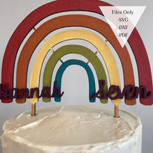 Load image into Gallery viewer, The Rainbow Cake Topper - Digital File