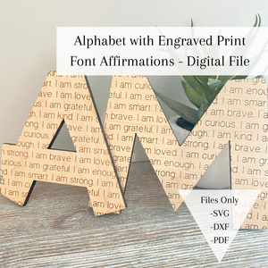 The Affirmation Alphabet - Digital File