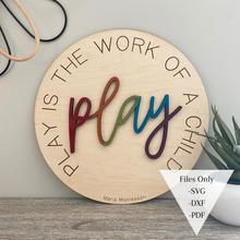 Load image into Gallery viewer, The Play Montessori Sign - Digital File